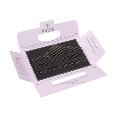 Bohin Book of 40 Sewing Needles Pink Marlene