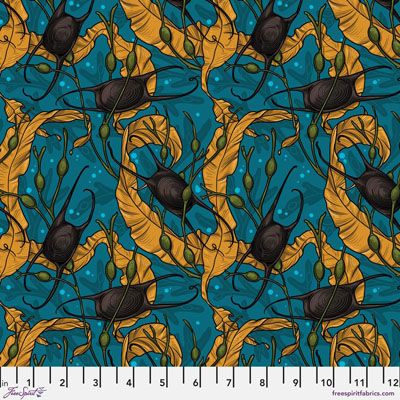 Mariana fabric: Mermaid's Purse (per 1/4 metre)