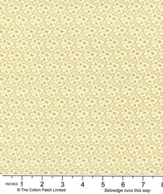 Country Coordinates fabric: Leaf Trellis Cream (per 1/4 metre)