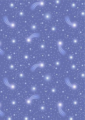 Glow Fairies fabric: Starry Sky on Dusk