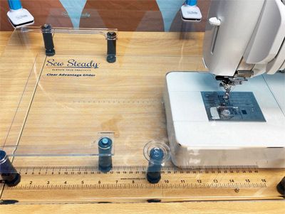 Sew Steady Table Clear Advantage Glider 12" x 20"