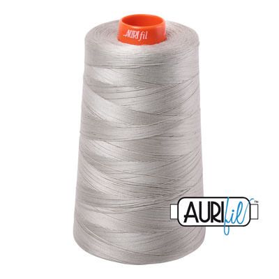 Aurifil 50/2 Cotton Thread Cone 5950m Light Grey 5021