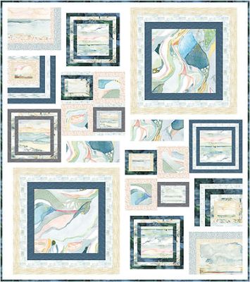 Natural Affinity Seaside Snapshots Quilt Kit