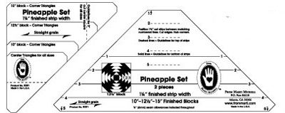 Marti Michell Pineapple Ruler 1 1/4' Finished Strips