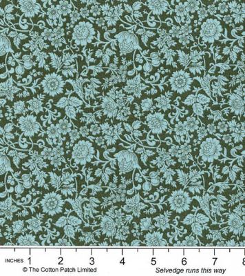 Liberty fabric: Kelmscott Silhouette, Teal