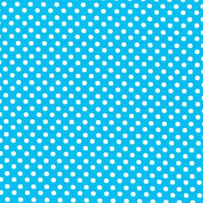 Colour Basic Polka Dots: Medium Spots Azure (per 1/4 metre)