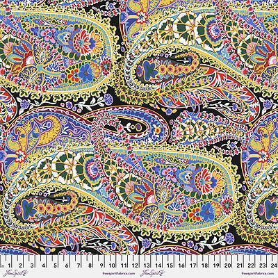 Kaffe Fassett Collective: Paisley Jungle Contrast (per 1/4 metre)