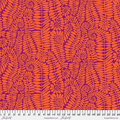 Kaffe Fassett Collective: Fronds Orange (per 1/4 metre)