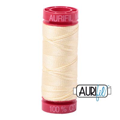 Aurifil 12 Cotton Thread 2110 Light Lemon