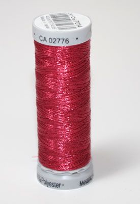 Gutermann Sulky Metallic Thread: Xmas Red 7014