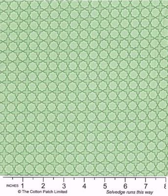 Juliette fabric, Decorative Geo, Teal/Green