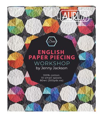 Aurifil 80 Thread Box English Paper Piecing Workshop by Jenny Jackson