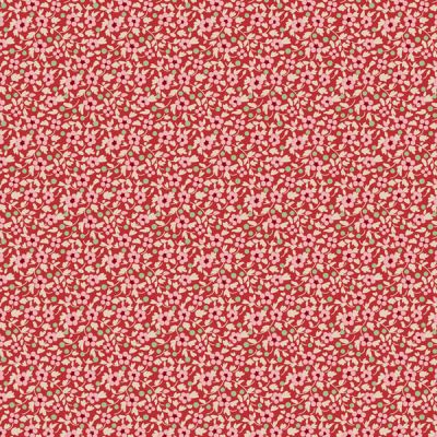 Tilda fabric: Creating Memories Winter Brie Red