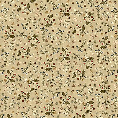 Farm to Market: Prairie Flowers Linen (per 1/4 metre)