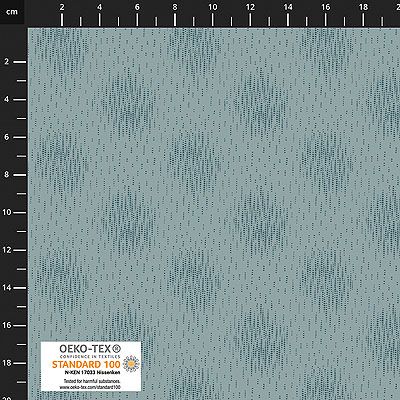 Quilters Coordinates fabric: Line Spot Dusky Teal (per 1/4 metre)