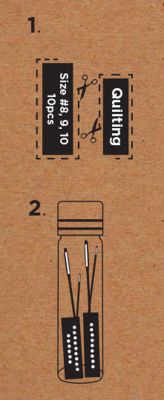 Hemline Gold Quilting Hand Sewing Needles