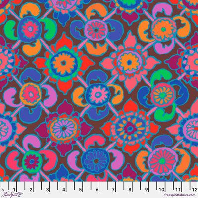 Kaffe Fassett Fabric Tudor Red (per 1/4 metre)