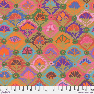 Kaffe Fassett Collective Fabric: Step Flower Khaki