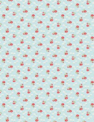 Sentiments fabric: Flowers Light Blue