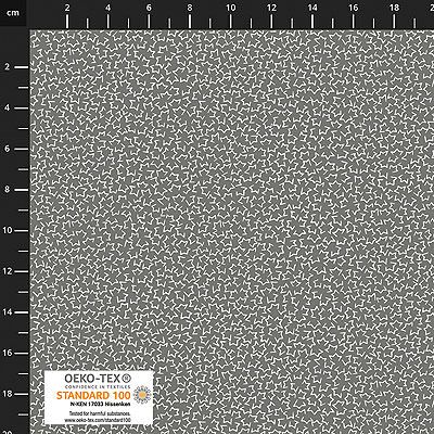 Quilters Coordinates fabric: Half Stars Grey (per 1/4 metre)