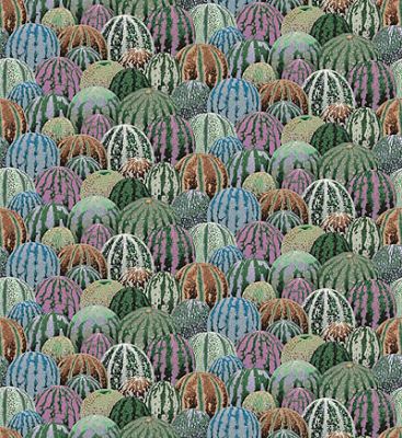 Philip Jacobs Fabric: Watermelons Grey (per 1/4 metre)