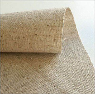 Natural Cotton/Linen Mix Dark (per 1/4 metre)