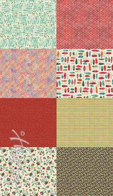 Hoffman Spectrum fabric: All a Twitter Panel Carnation