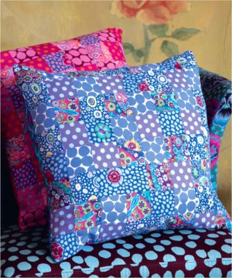 Kaffe Fassett Blue Squares Cushion Kit