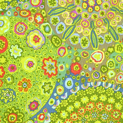 Kaffe Fassett Fabric Millefiore Green (per 1/4 metre)