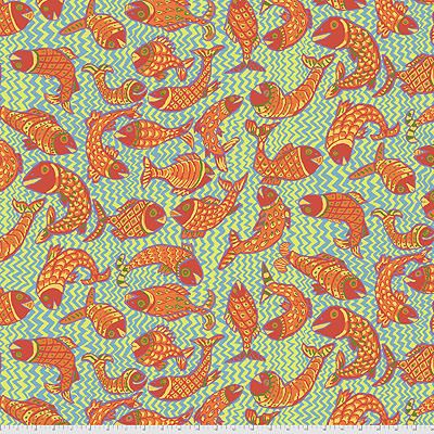 Kaffe Fassett Collective: Koi Polloi Yellow (per 1/4 metre)