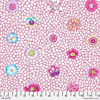 Kaffe Fassett Fabric Guinea Flower Mauve (per 1/4 metre)