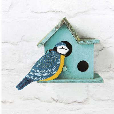 Folk Embroidered Felt Birds