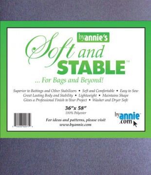 By Annies Soft and Stable Interfacing Black