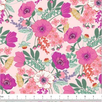 Wandering Fabric Felicity Blush (per 1/4 metre)