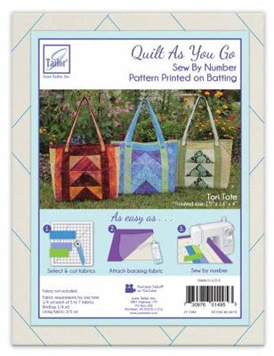 June Tailor Tori Tote Bag Quilt as You Go PrePrinted Wadding