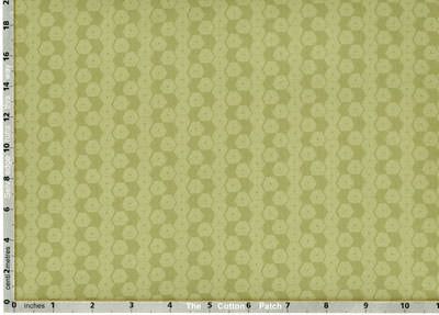 Baseline Fabric Dot Hexagons Green (per 1/4 metre)