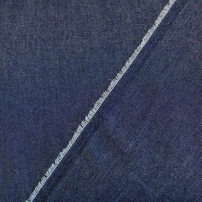 Stonewashed Denim Fabric  Dark Blue (per 1/4 metre)