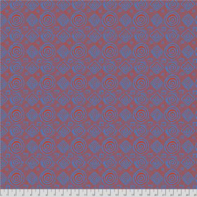 Brandon Mably Fabric Good Vibrations Orange (per 1/4 metre)