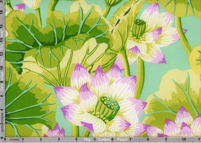 Kaffe Fassett Fabric Lake Blossoms Green (per 1/4 metre)