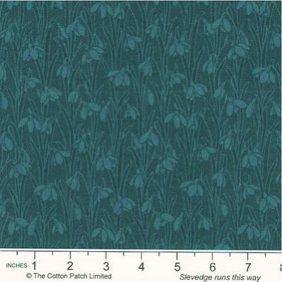 Liberty Snowdrop Spot Fabric: Indigo Delphinium (per 1/4 metre)