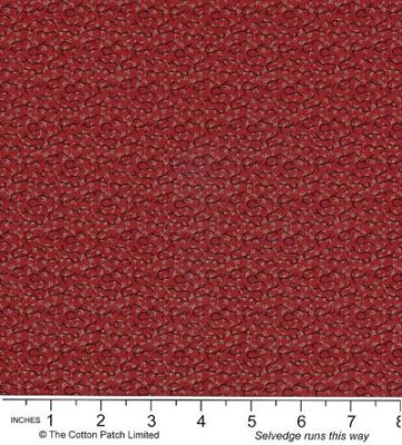 Floral Petites fabric: Wild Vine Red