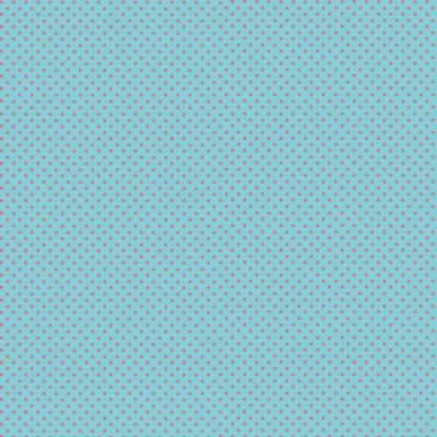 Makower Small Spots Fabric: Pink Spots Teal (per 1/4 metre)