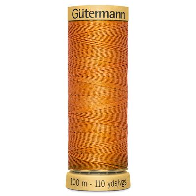 Gutermann Natural Cotton 50 Weight Thread 100m 1576 Orange