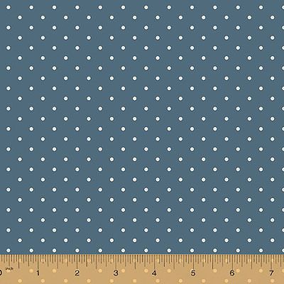 Camilla Fabric: Dainy Dots Denim (per 1/4 metre)