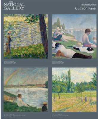 French Impressionists The National Gallery fabric: Impressionism Cushion Panel