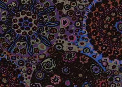 Kaffe Fassett Fabric Millefiore Dark (per 1/4 metre)