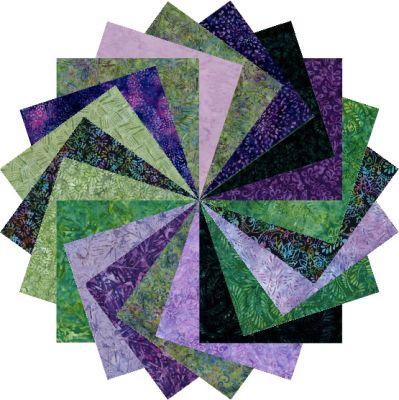 Mystic Vineyard Batiks 10" Patchwork Palette