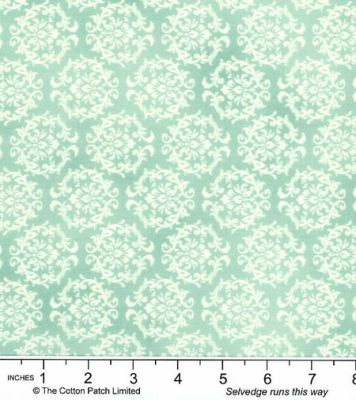 Quilters Coordinates fabric: Love Rose, Teal