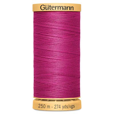 Gutermann Natural Cotton 50 Weight Thread 250m 2955 Fuchsia