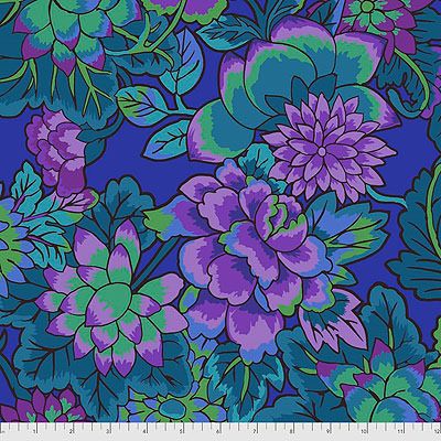 Kaffe Fassett Collective: Cloisonne Blue (per 1/4 metre)